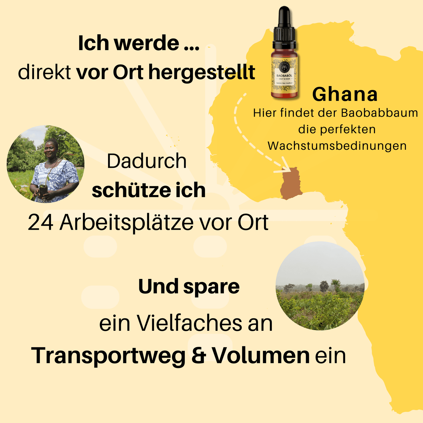 Baobaböl Herstellung in Ghana mit lokalen Vorteilen