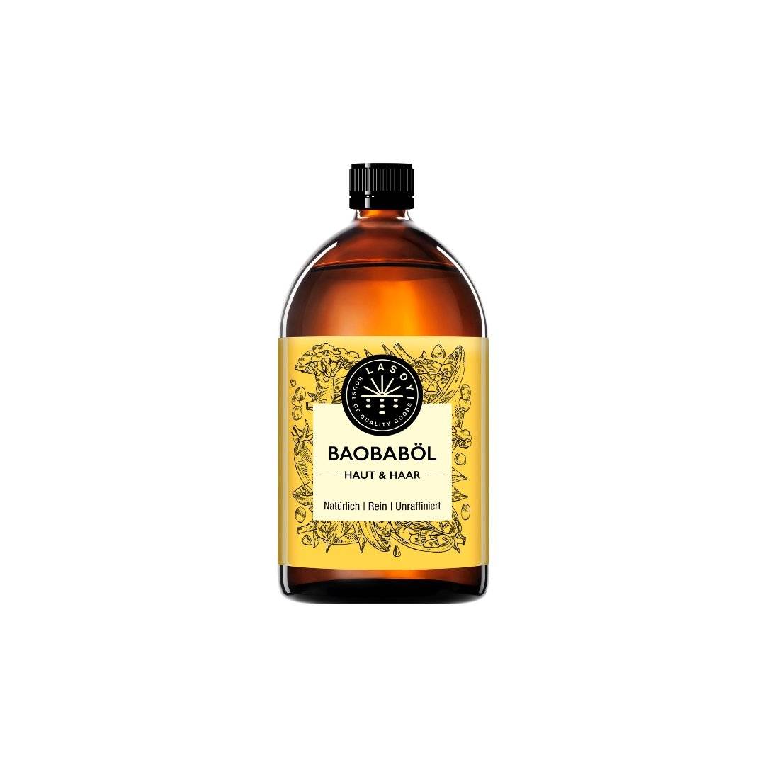 Baobab Öl 100% rein Braunglas Flasche Massageöl